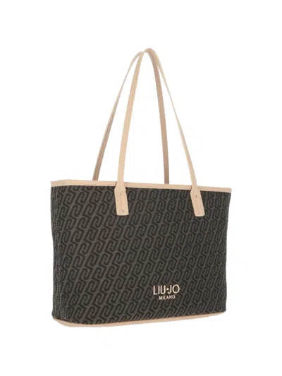 Liu •jo Pattern Tote Bag In Brown