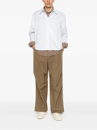 Apc Elasticated Trousers In Brown