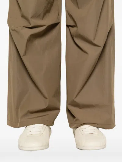 Apc Elasticated Trousers In Brown