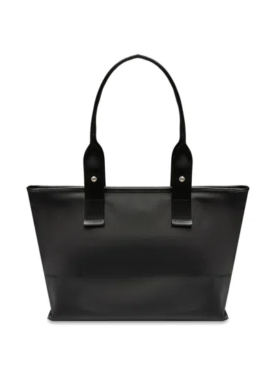 Lancel Medium Mistral Rollable Zip Tote Bag In Black