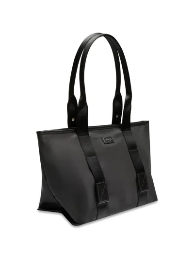 Lancel Medium Mistral Rollable Zip Tote Bag In Black