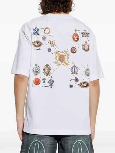 Off-white Graphic-print T-shirt In White