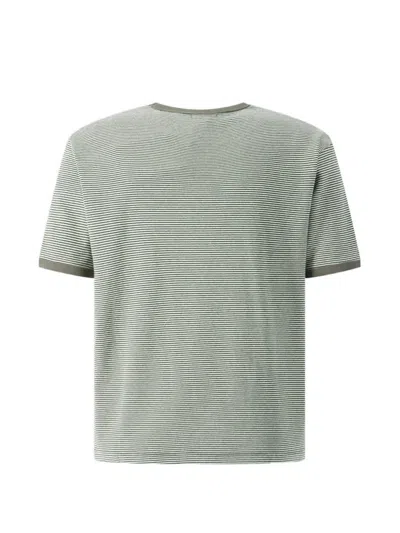 Coor Stripe Ringer T-shirt In Green