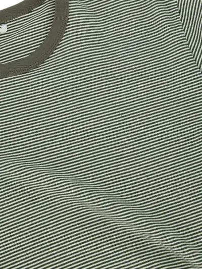 Coor Stripe Ringer T-shirt In Green
