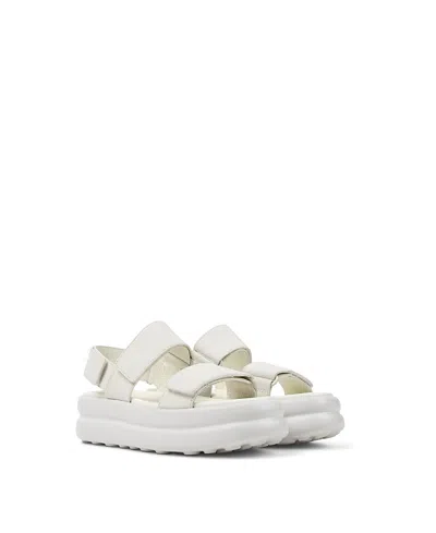 Camper Pelotas Flota Up Platform Sandal In White