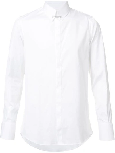 Shop Dsquared2 Safety Pin Collar Shirt In White