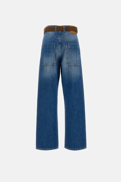 Plan C Jeans With Belt In Blue