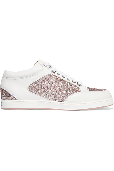 rose gold jimmy choo trainers