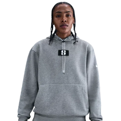 Nike Women's Sabrina Fleece Basketball Hoodie In Gray