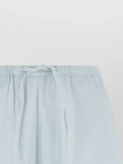 Rotate Birger Christensen Poplin Shorts Featuring Practical Side Pockets In Blue