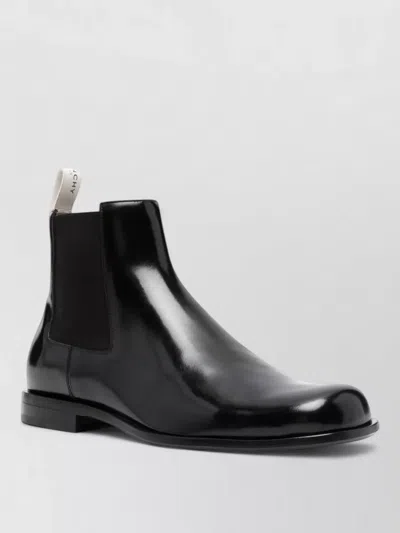Givenchy Square Toe Ankle Boots Elastic Panels In Black