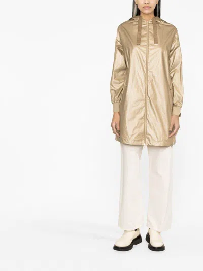 Herno Drawstring Hooded Parka In Brown