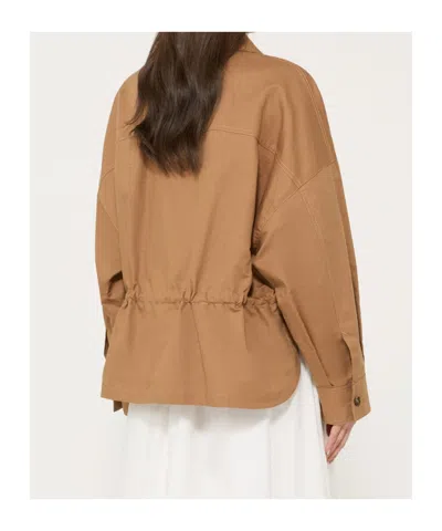 Weekend Max Mara Long Sleeve Jacket In Brown
