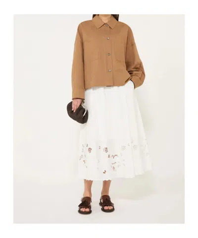 Weekend Max Mara Long Sleeve Jacket In Brown