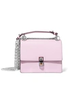 Fendi Kan I Leather Mini Shoulder Bag In Pink