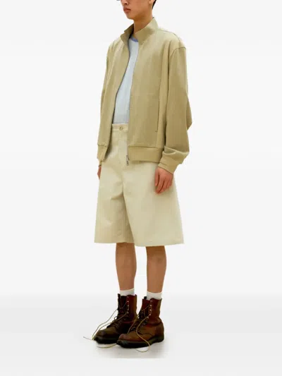 Coor Belt-loop Buttoned Shorts In Neutral