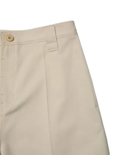 Coor Belt-loop Buttoned Shorts In Neutral