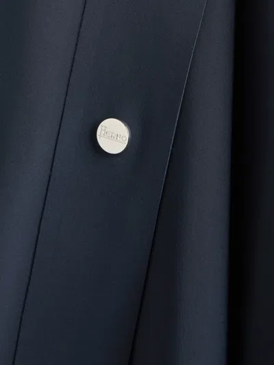 Herno Button Patch-pockets Coat In Gray