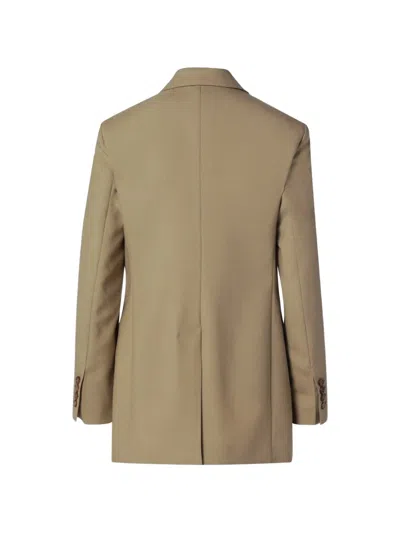 Max Mara Double-breasted Jacket In Brown
