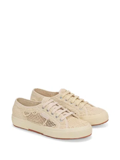 Superga Macramé Sneakers In Nude