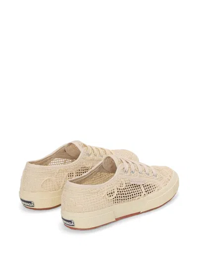 Superga Macramé Sneakers In Nude