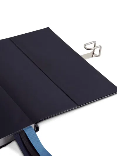 Smythson Slide Weekly Vertical Diary In Blue