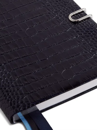 Smythson Slide Weekly Vertical Diary In Blue