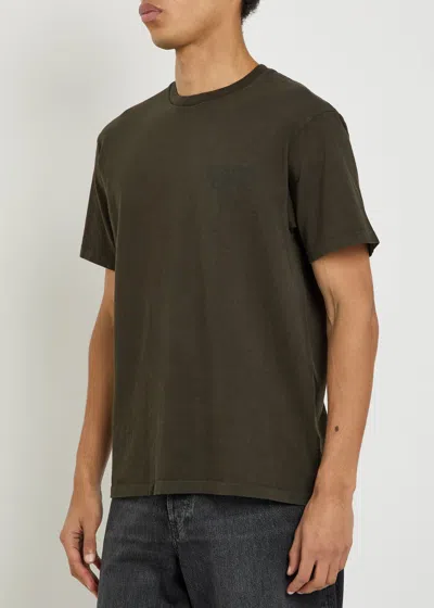 Gallery Dept. Logo-print Washed-effect T-shirt In Green