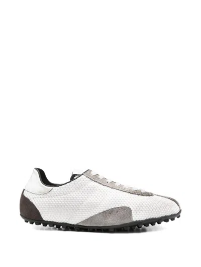 Maison Margiela Timeless Leather Sneakers For Men In White