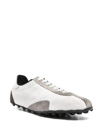 Maison Margiela Timeless Leather Sneakers For Men In White
