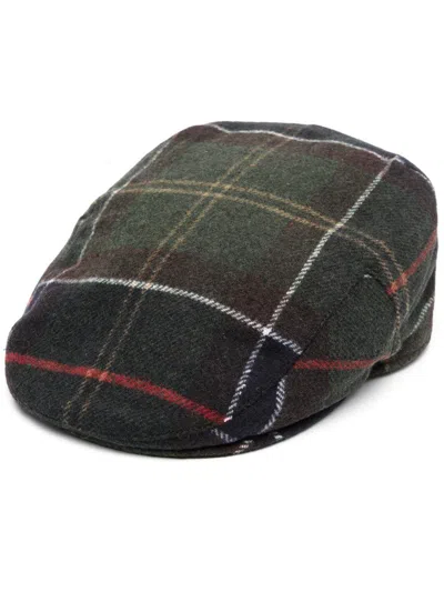 Barbour Gallingale Tartan Flat Cap In Metallic