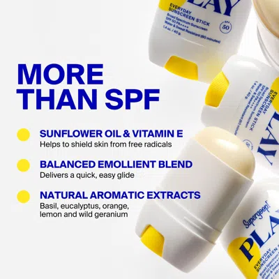 Supergoop Play Everyday Sunscreen Stick Spf 50 In White
