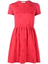 VALENTINO floral applique skater dress,DRYCLEANONLY