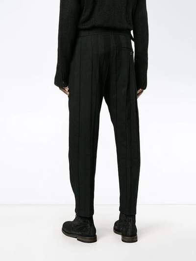 Shop Ann Demeulemeester Panelled Trousers In Black