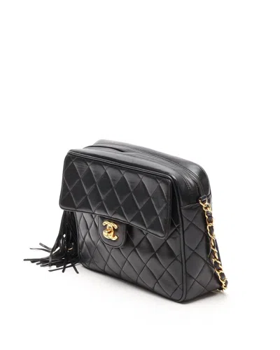 Pre-owned Chanel Cc Camera Bag In Black