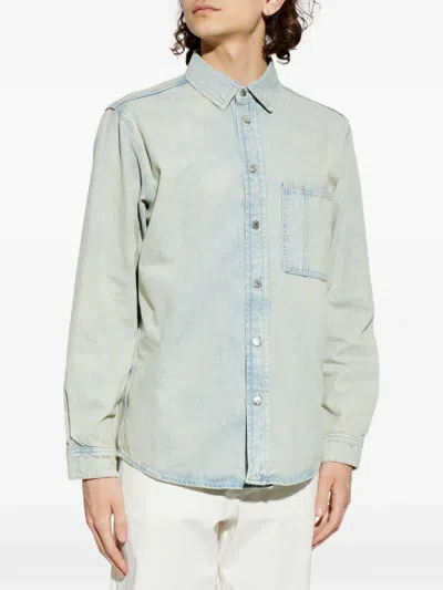 Samsoe & Samsoe Sadamon Pocket Buttoned Shirt In Blue