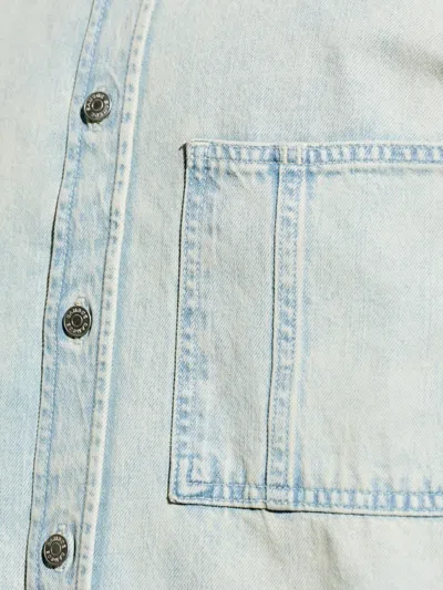 Samsoe & Samsoe Sadamon Pocket Buttoned Shirt In Blue