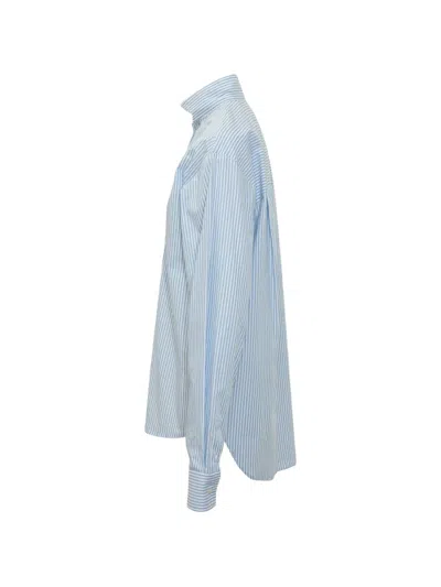 Le Sully Studio Striped Shirt In Blue