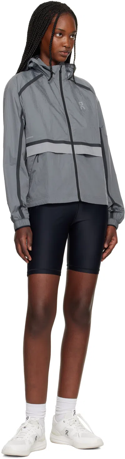 On Gray Performance Volt Jacket In Blue