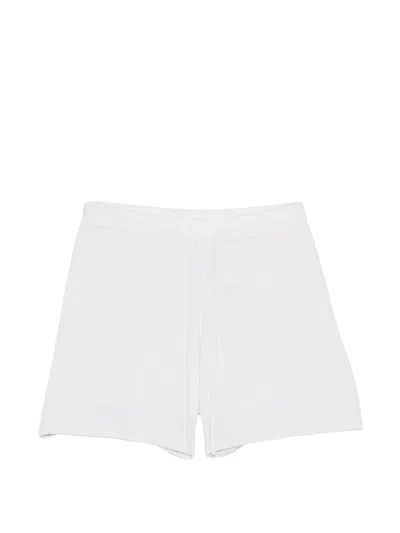 Allude Drawstring Shorts In White
