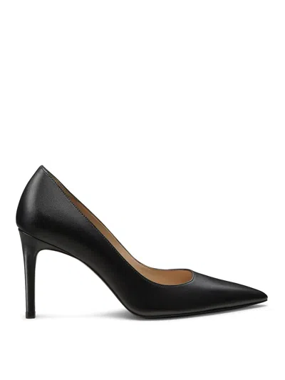 Stuart Weitzman 75mm Stuart Power Pointed-toe Stiletto Pumps In Black