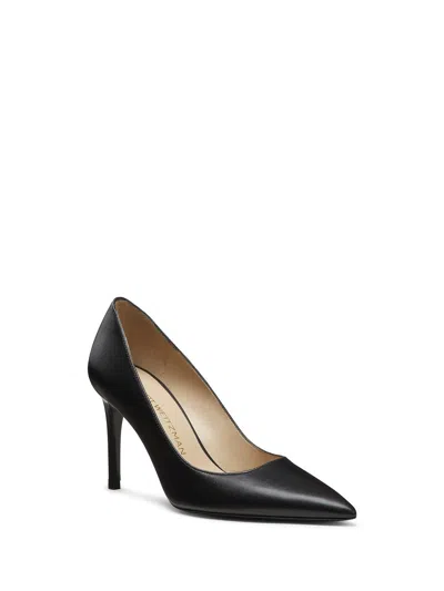Stuart Weitzman 75mm Stuart Power Pointed-toe Stiletto Pumps In Black