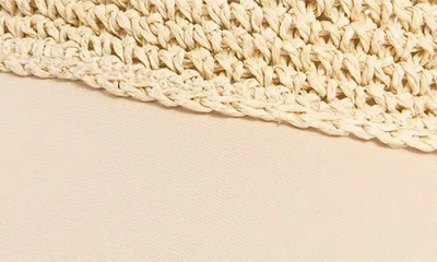 Bcbg Raffia Face Framer Adjustable Hat In Brown