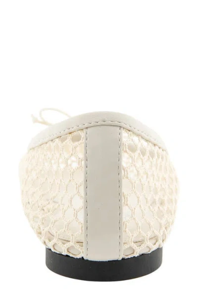 Rebecca Minkoff Bunny Mesh Ballet Flat In White