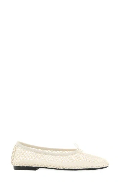 Rebecca Minkoff Bunny Mesh Ballet Flat In White