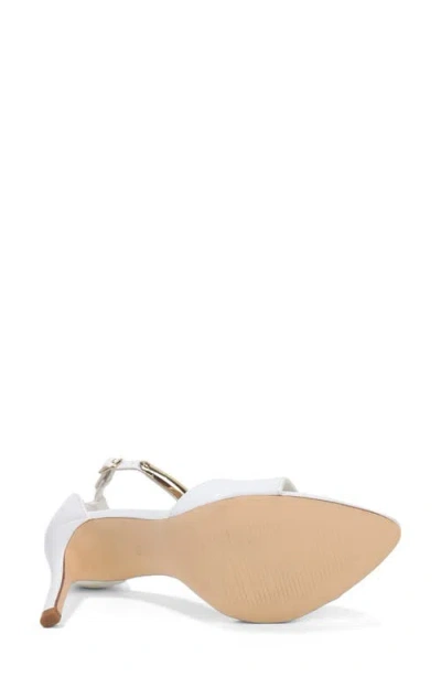 Berness Ankle Strap Sandal In White