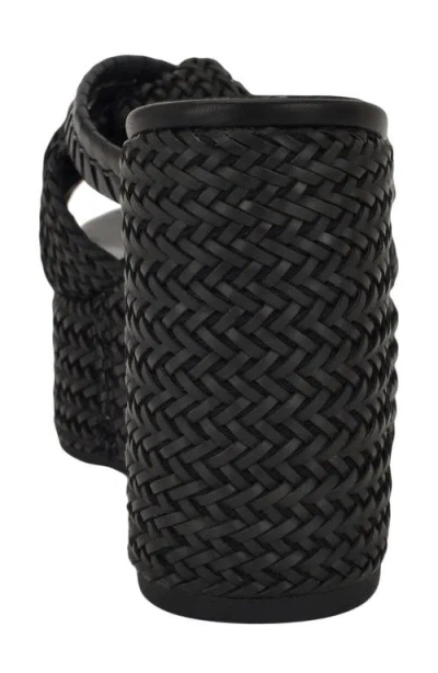 Guess Eveh Platform Wedge Sandal In Black