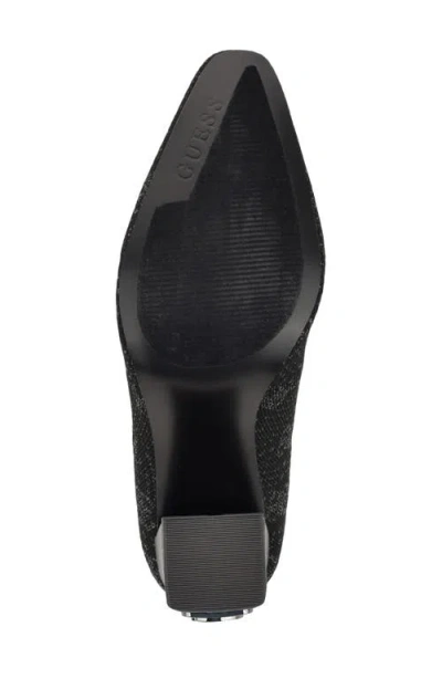 Guess Yonel Monogram Sock Bootie In Black