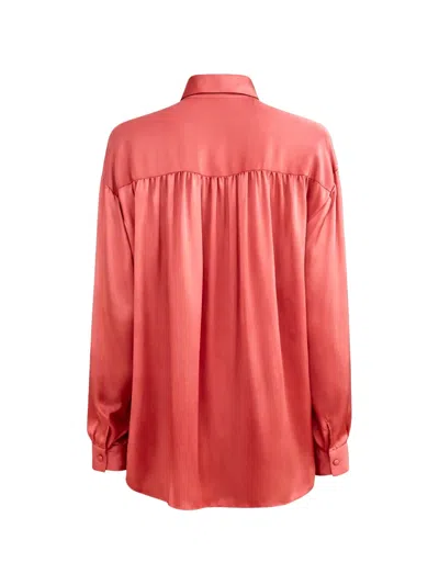 Ulla Johnson Gesture Collared Shirt In Red