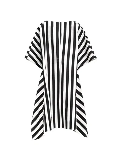 Jacquemus Womens Jacquard Medium Stripes Moisson Striped Cotton And Silk Tunic In Multi